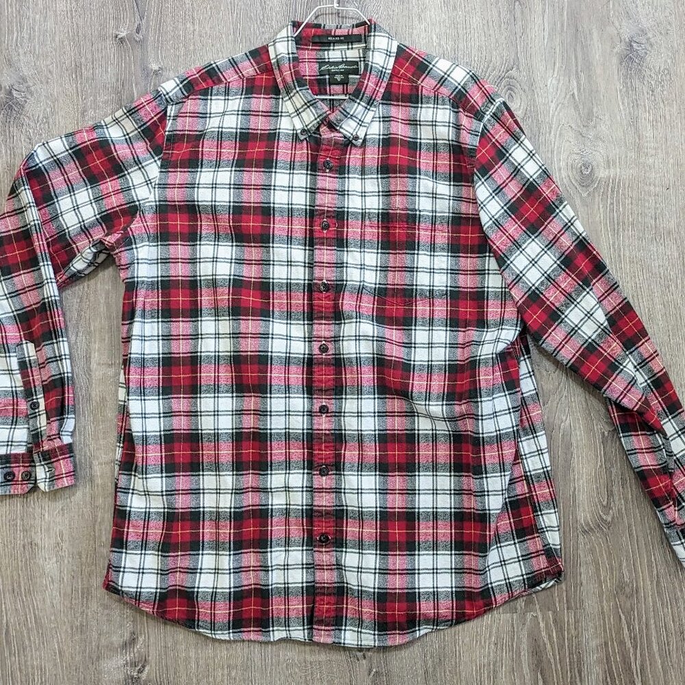 Eddie Bauer Eddie's Favorite Men's Classic Fit Flannel - Plaid  size XLT